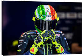 Canvas print Valentino Rossi, Yamaha Factory Racing, Italian GP 2019