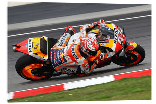 Cuadro de metacrilato Marc Márquez, Repsol Honda, Malasia 2019 II