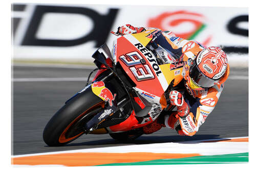 Acrylic print Marc Marquez, Repsol Honda Team, Valencia 2019 I