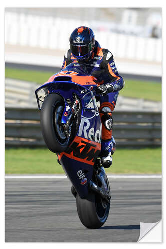 Selvklebende plakat Iker Lecuona, Red Bull KTM Tech 3, Valencia 2019