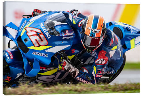 Leinwandbild Alex Rins, Team Suzuki MotoGP, Malaysia 2019