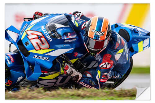 Naklejka na ścianę Alex Rins, Team Suzuki MotoGP, Malaysia 2019