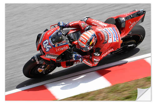 Naklejka na ścianę Andrea Dovizioso, Ducati Team, Malaysia 2019 II