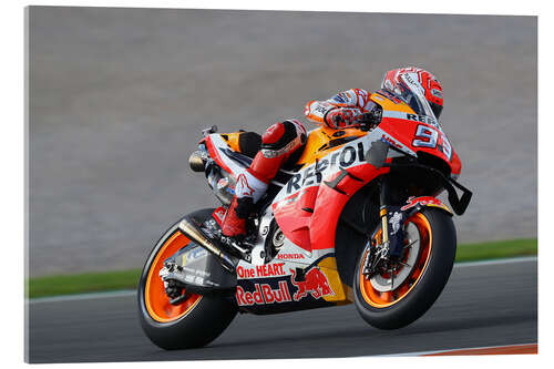 Acrylic print Marc Marquez, Repsol Honda Team, Valencia 2019 V