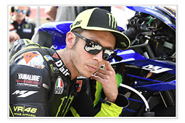 Póster Valentino Rossi, Yamaha Factory Racing, GP de Italia