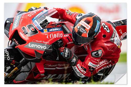 Selvklebende plakat Danilo Petrucci, Ducati Team, Malaysia 2019