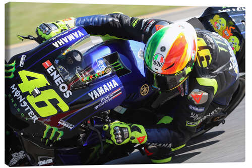 Leinwandbild Valentino Rossi, Yamaha Factory Racing, Mugello, Italien 2019