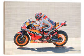 Cuadro de madera Marc Marquez, equipo Repsol Honda, Valencia 2019 IV