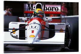 Acrylic print Ayrton Senna, McLaren MP4-7A Honda, Monaco 1992 II