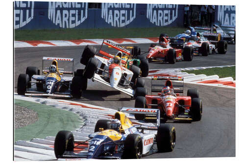 Gallery Print Alain Prost, Jean Alesi, Ayrton Senna, Damon Hill, 1993