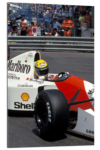 Gallery print Ayrton Senna, McLaren MP4-7A Honda, Monako 1992