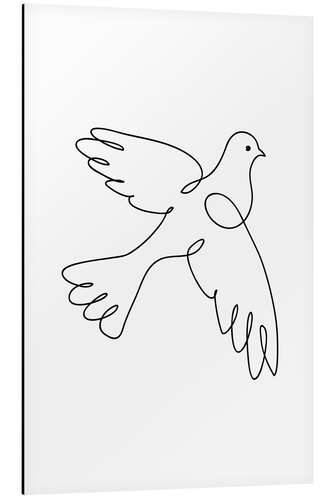 Print på aluminium Peace Dove
