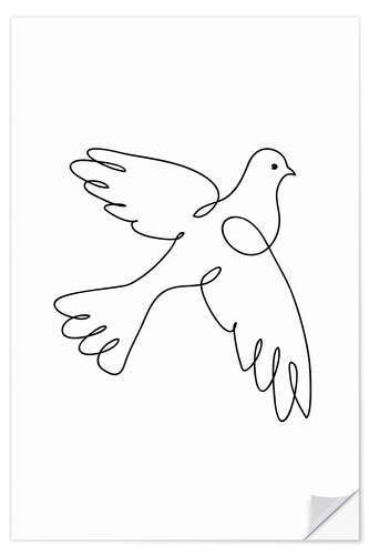 Naklejka na ścianę Peace Dove