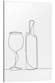 Magnettafel Ein Glas Wein