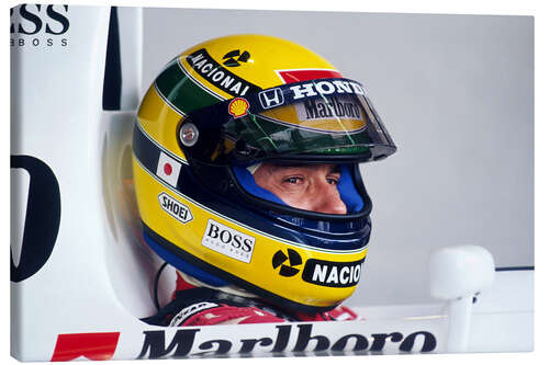 Canvas print Ayrton Senna, Japanese Grand Prix, Suzuka, Japan 1992