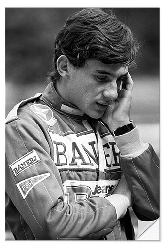 Naklejka na ścianę Ayrton Senna, West Surrey Racing, England 1983