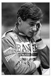 Wandsticker Ayrton Senna, West Surrey Racing, England 1983