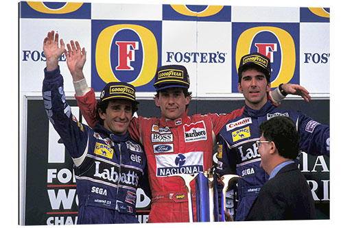 Galleritryk Alain Prost, Ayrton Senna and Damon Hill, Australian GP 1993