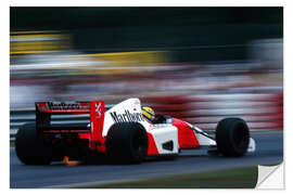 Sticker mural Ayrton Senna, Grand Prix du Canada, Montréal, 1992