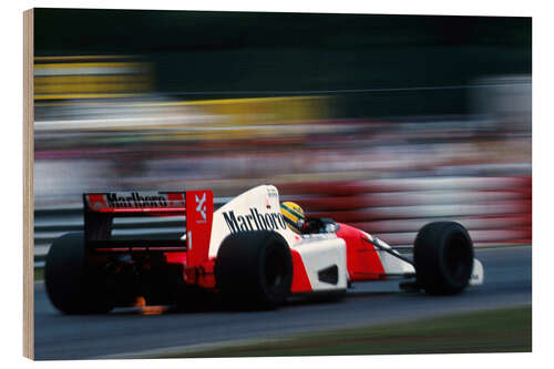 Quadro de madeira Ayrton Senna, Canadian Grand Prix, Montreal, 1992