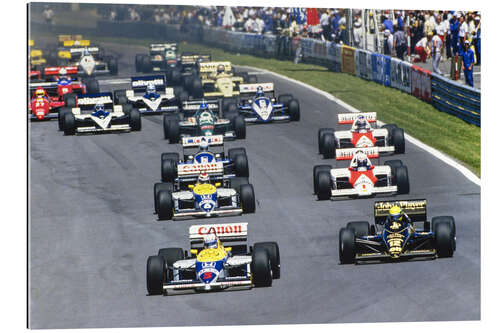 Gallery print Mansell leads Senna, Piquet, Prost and Arnoux, Canadian GP 1986