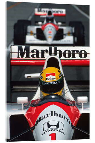 Cuadro de metacrilato Ayrton Senna, Suzuka, Japan, 1991