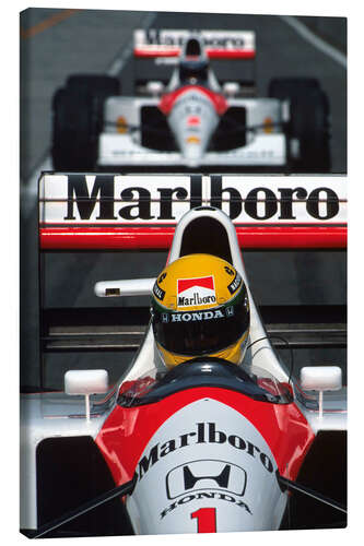 Canvas-taulu Ayrton Senna, Suzuka, Japan, 1991