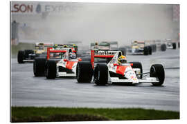 Gallery Print Ayrton Senna vor Gerhard Berger beim Start, Kanada 1990