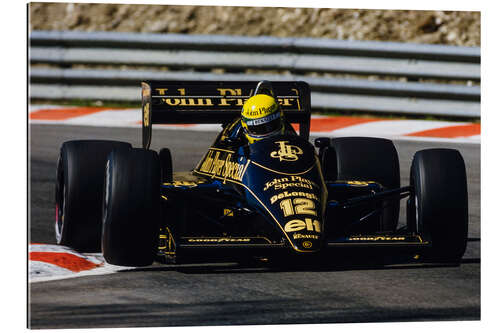 Galleriprint Ayrton Senna, Lotus 98T Renault, Belgian GP 1986