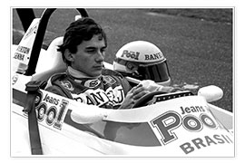 Póster  Campeón Ayrton Senna, F3, Thruxton, Inglaterra 1983