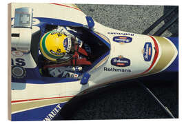 Stampa su legno Ayrton Senna, Williams FW16 Renault, Imola 1994