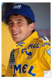 Selvklebende plakat Ayrton Senna, Formula One World Championship 1987