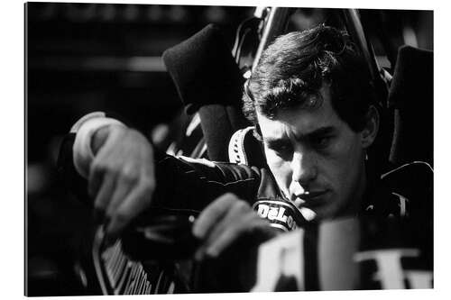 Gallery print Ayrton Senna in the Lotus 98T, 1986