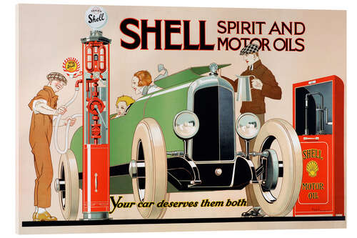 Acrylic print Shell advert