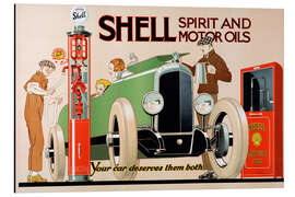 Magnettafel Shell, Spiritus- und Motoröle