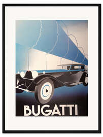 Gerahmter Kunstdruck Bugatti