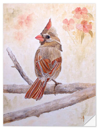 Wall sticker Northern Cardinal