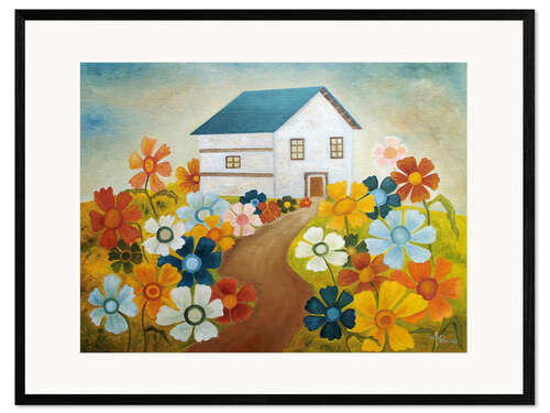 Plakat artystyczny premium w ramie Fenced By The Joy