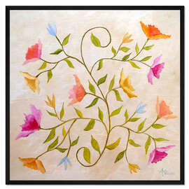 Gerahmter Kunstdruck Prachtwinde