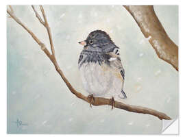 Wall sticker Bird in the Snowstorm