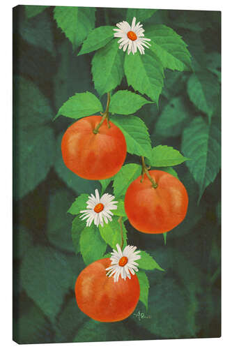 Canvas print Branch Of Mandarines