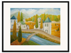 Gerahmter Kunstdruck Die Wolken sind vorbeigezogen