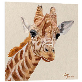 Foam board print Giraffe portrait