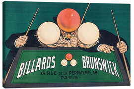 Canvas print Billards Brunswick - Eugène Ogé