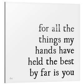 Magnettafel Einfach romantisch II (Englisch)