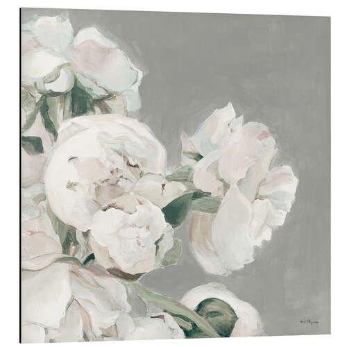 Tableau en aluminium Pivoines blanches