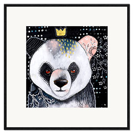 Stampa artistica con cornice Re panda