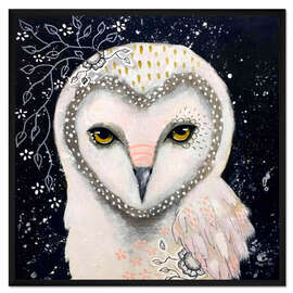 Gerahmter Kunstdruck Melodie der Eule