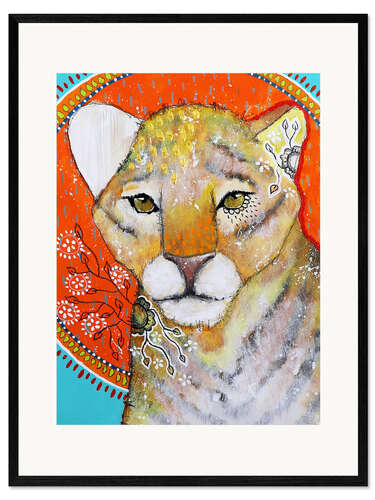 Framed art print Magic lion