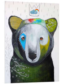 Foam board print Colorful bear